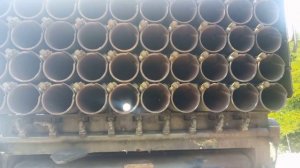 Реактивная система залпового огня Град. Боевая машина БМ 21 Град( РСЗО)