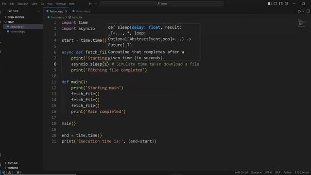 Python Asynchronous Programming - 7 - File I/O with AsyncIO смотреть онлайн