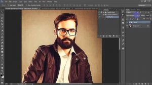 1 Minute Photoshop Tutorial|Create Photo To Cartoon Oil Painting Effect