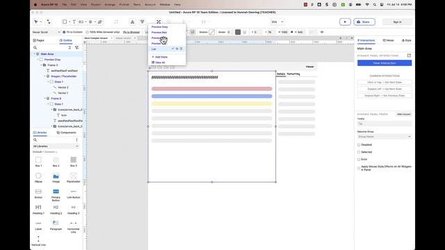 Prototyping Tabs, Toolbars and States in Figma and Axure - Challenge #2