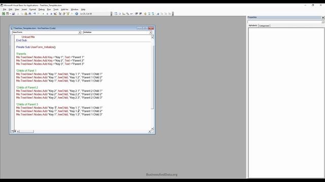 Intro to Excel TreeView Control | Excel Userform Tutorial