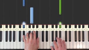 Mad World - Piano Tutorial Easy SLOW - Gary Jules - How To Play (Synthesia)