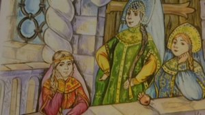 Во лбу солнце, на затылке месяц, по бокам звëзды. /Русская народная сказка/