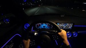 Mercedes Benz GLB 220 1인칭 야간주행 2021 Mercedes Benz GLB 220 POV night drive