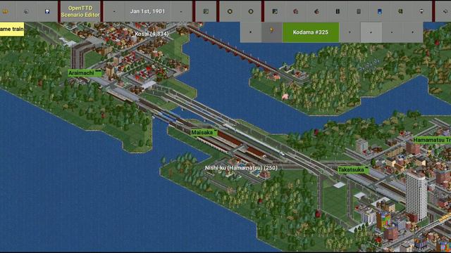 【OpenTTD】Tokaido Shinkansen "Kodama" from Tokyo to Shin Osaka смотреть онлайн