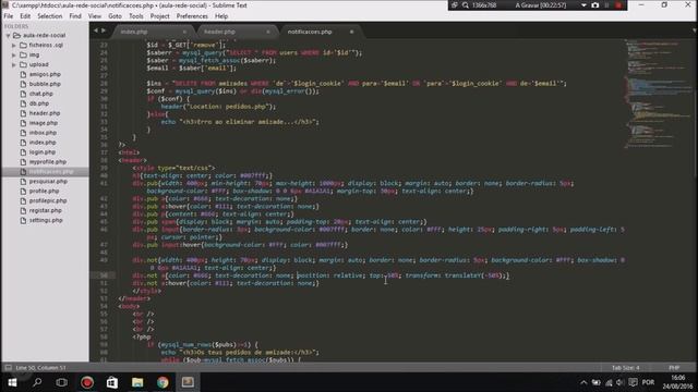 Tutorial criar uma rede social com PHP e MySql #EXTRA 3# - Notificações e comentários смотреть онлайн