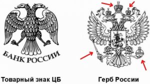 Двуглавый орел на монетах России. Герб России.