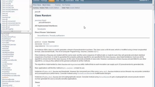 DEMO navigating the Java API смотреть онлайн