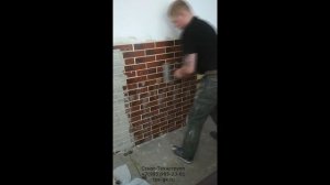 Отделка фасада за неделю. Кирпич на сетке. Просто!!!