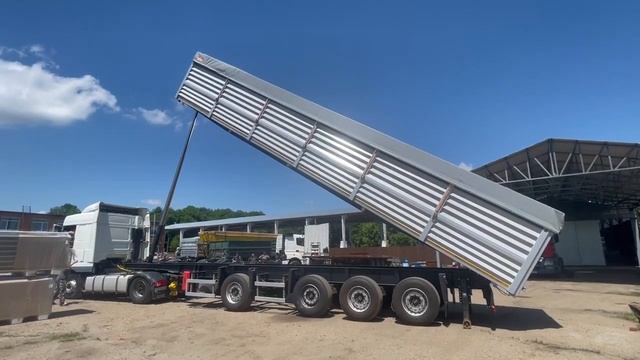 Полуприцеп самосвальный с задней разгрузкой 45 куб.м - Кропкузов смотреть онлайн