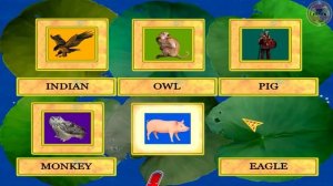 Игра Лунтик.  Английский язык.  Звездное небо в пруду.