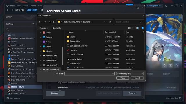 How To Add Epic Games to Your Steam Games Library