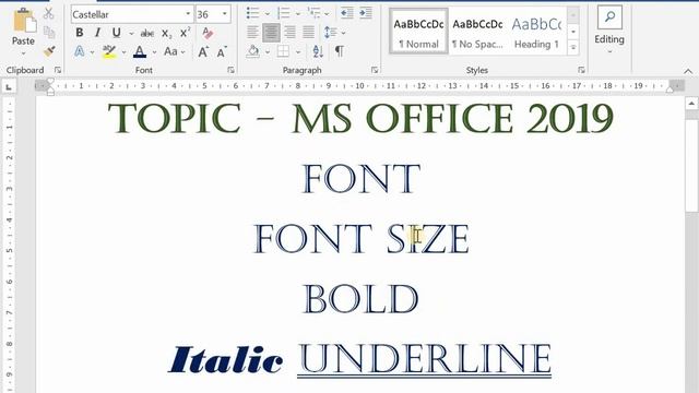 Learn font font size bold italic underline in word 2019 смотреть онлайн