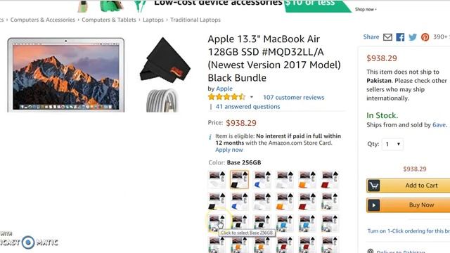 Apple MacBook Air 128GB SSD #MQD32LL/A Laptop смотреть онлайн