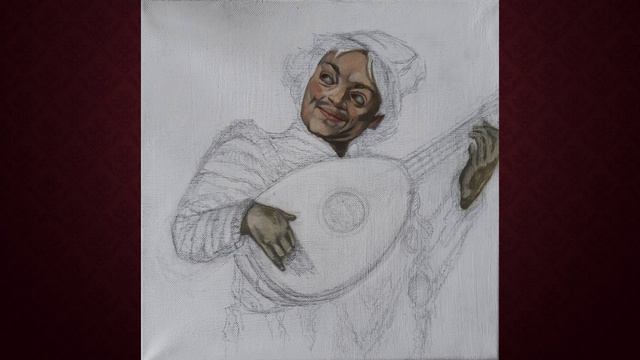 Картина маслом Шут