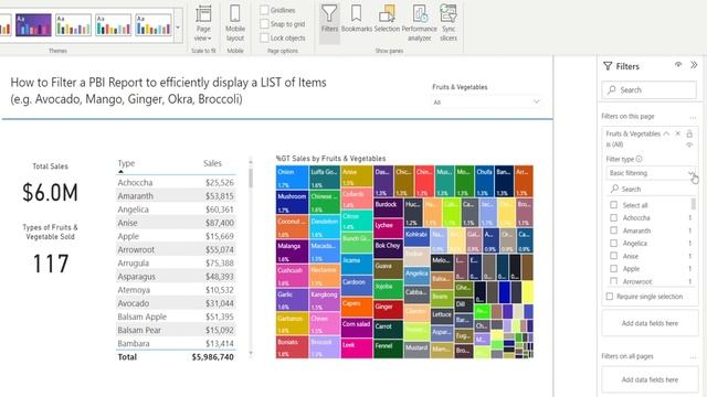 How to Shorten Power BI report to Display only the Relevant list of items, three, five or more