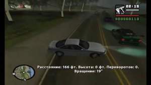 Нарезка прыжков на Nissan в GTA San Andreas