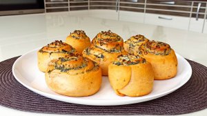 Булочки со сливочным сыром и шпинатом! Такое вы не пробовали никогда!