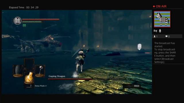 Dark Souls: Remastered - Gaping Dragon - First Attempt! смотреть онлайн