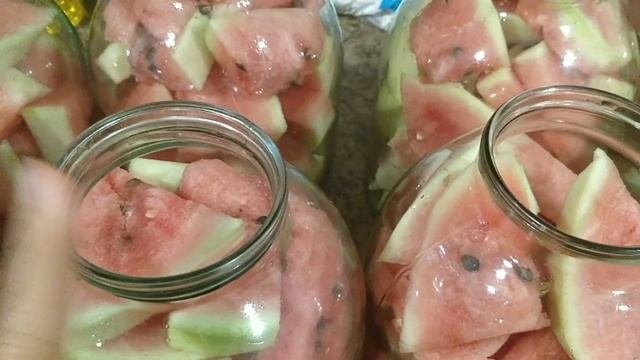 Консервированый арбуз ? ?? рецепт.