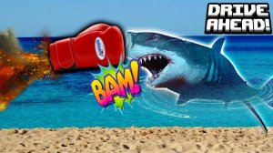 КУЛАЧНЫЙ БОСС и про машинки видео   битва тачек гонки Drive AHEAD