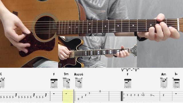 Скрябін  Наш перший медляк на гітарі акорди і таби