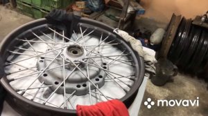 Колеса на мотоцикл Урал готовы.