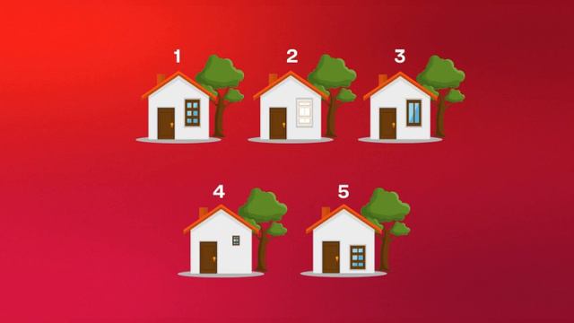 Психологический тест по картинке с домами "Как вы смотрите на мир". смотреть онлайн
