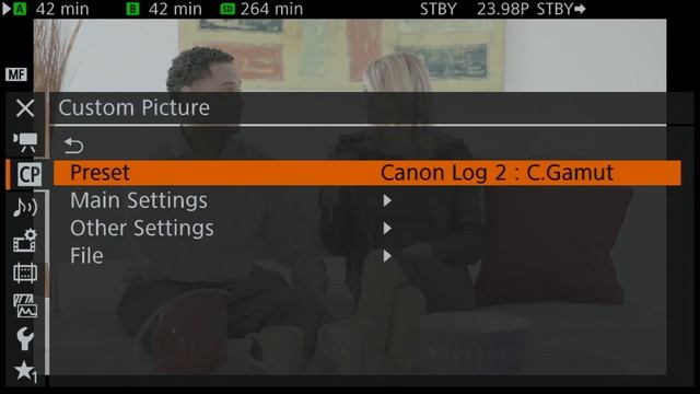 Настройка параметров съемочного материала в камере смотреть онлайн