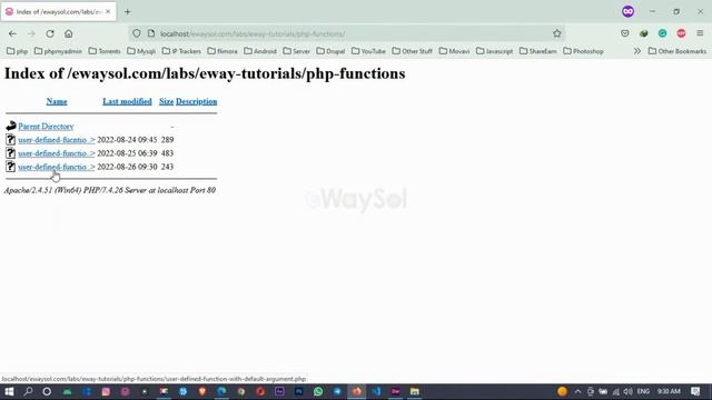 Php user defined function with default argument Tutorials #3 | Php Beginners Tutorials | eWaySol