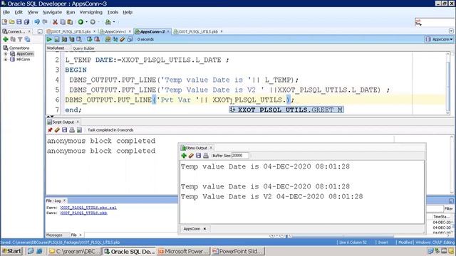 Oracle Databse - PLSQL Package смотреть онлайн