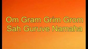 Jupiter/Guru planetary mantra - Om Gram Grim Grom Sah Guruve Namaha - 108x