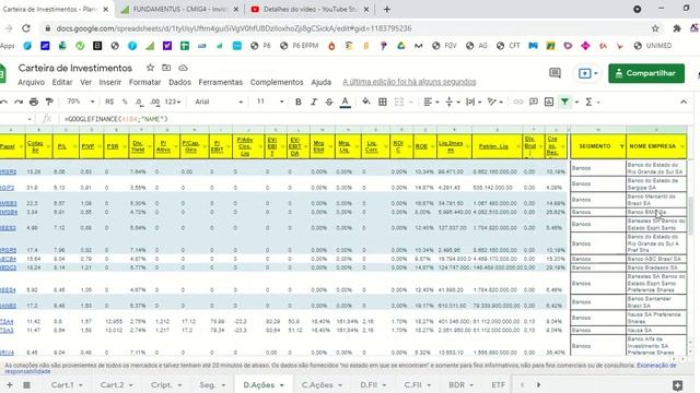 Excel | Carteira de Investimentos – Parte 02 смотреть онлайн