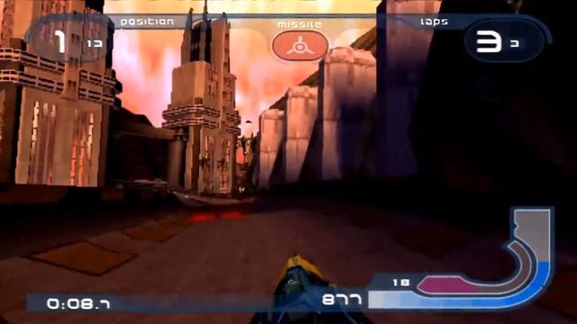 Wipeout fusion- PS2 on PS3- HD PVR смотреть онлайн