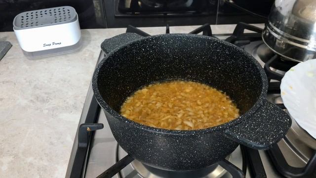 Суп с пельменями   картофелем и овощами