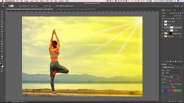 How to FAKE A SUNSET in PHOTOSHOP смотреть онлайн
