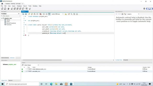 Projeto MVC Java 02 - Criação da base de dados смотреть онлайн