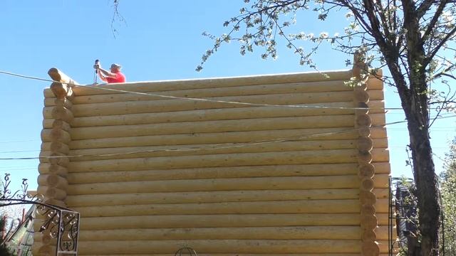 собираем сруб дома из бревна смотреть онлайн