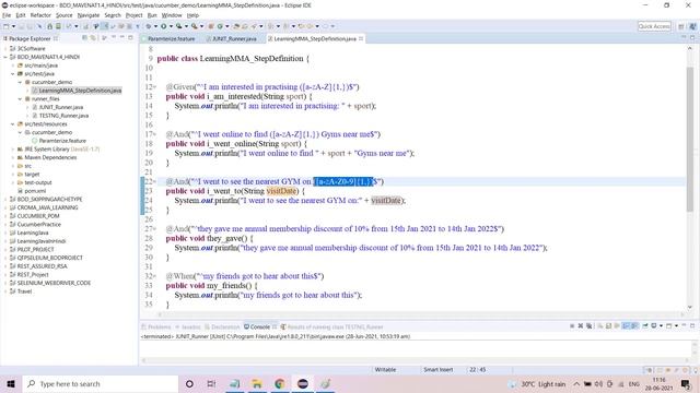 (In Hindi)Regular Expressions in Cucumber смотреть онлайн