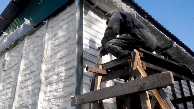 Утепление производственного здания в Краснодаре пенополиуретаном (ППУ) смотреть онлайн