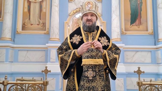 Проповедь владыки Евсевия в Великий вторник в Покровском монастыре г. Толочина смотреть онлайн
