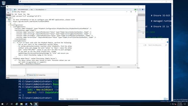 Installing Chocolatey Server and chocolatey repository