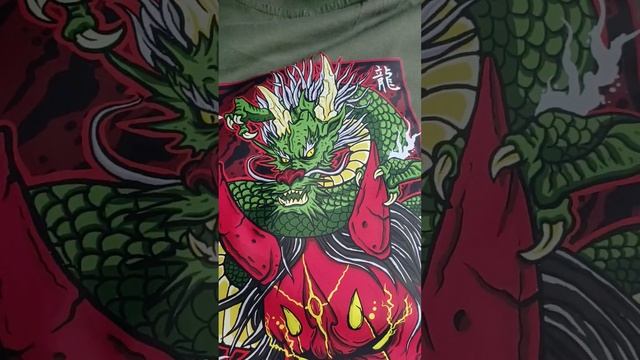 Нанесение DTF на футболку из хлопка.