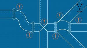 РУ-ФЛЕКС - монтаж трубкой тройника.