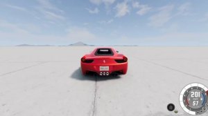 2009 Ferrari 458 Italia Top Speed Test [BeamNG.Drive]