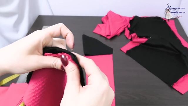 Как сшить комбинированное платье или блузку? платье которое стройнит
