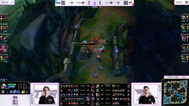 LFL Division2 Spring Split 2023 - W1D1 - TDS vs AKR смотреть онлайн