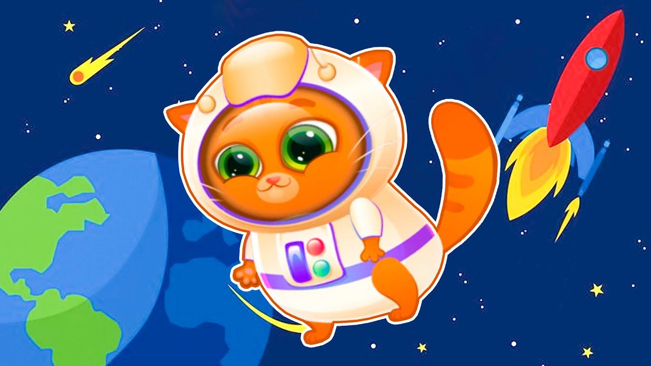 Суровый КОТИК БУБУ №65. Бубу космонавт. Мультик ИГРА про котят на канале Хвостик ТВ смотреть онлайн