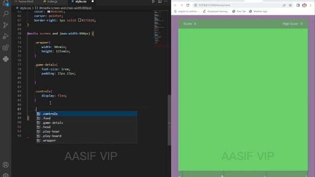 Day-01 Coding a Snake Game No Talking 100-Day 100 projects | Html and CSS | JavaScript#coding#gamin