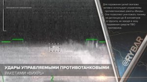 Удары управляемыми противотанковыми ракетами «Вихрь»